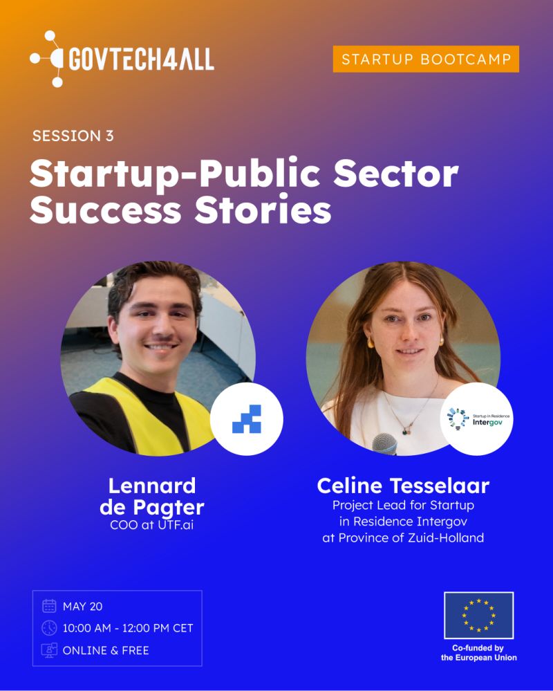 Lennard te gast in de GovTech4All Startup Bootcamp